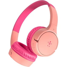 Load image into Gallery viewer, Belkin SOUNDFORM Mini Headset - Stereo - Mini-phone (3.5mm) - Wired/Wireless - Bluetooth - 30 ft - Over-the-ear - Binaural - Ear-cup - Pink