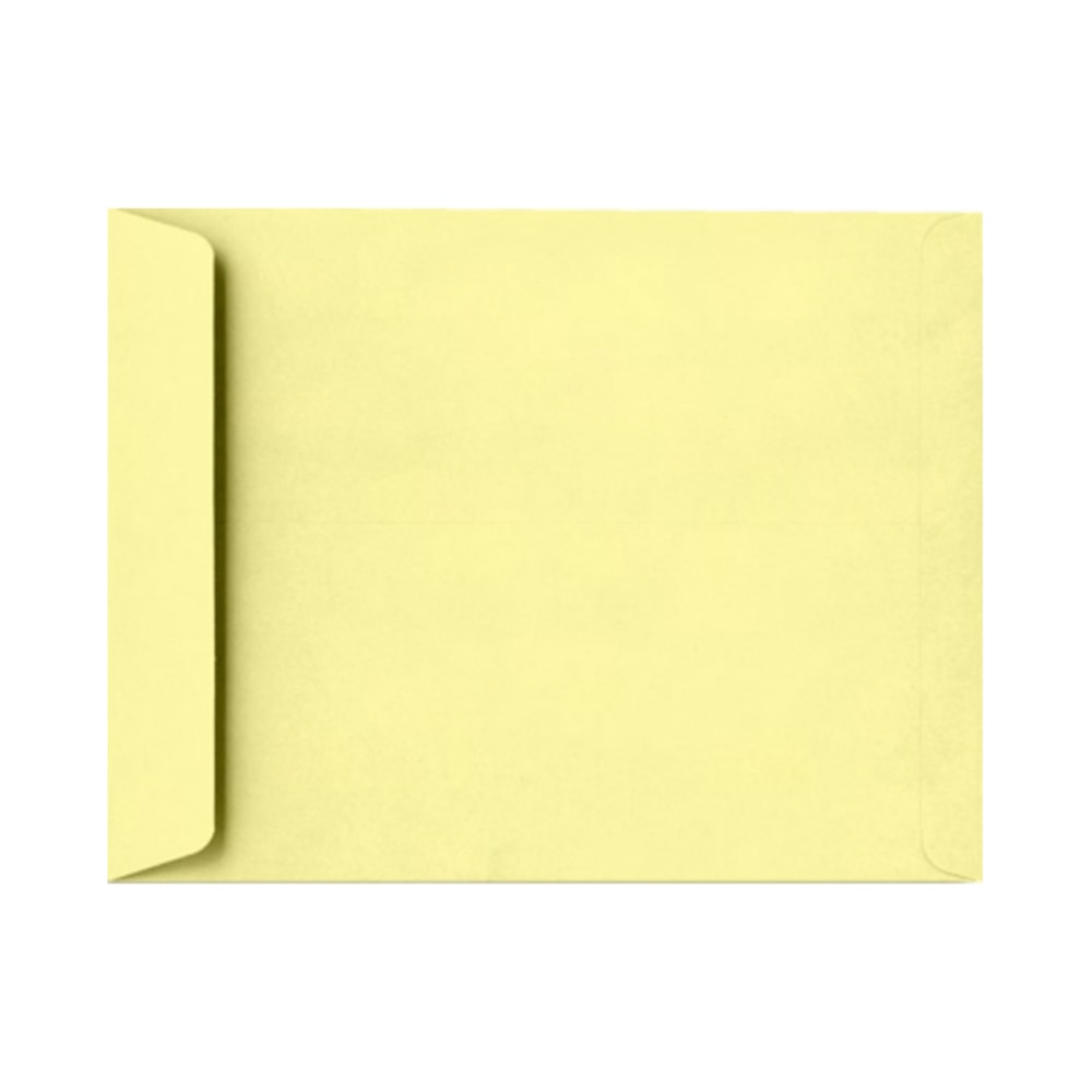 LUX Open-End 10in x 13in Envelopes, Peel & Press Closure, Lemonade Yellow, Pack Of 50