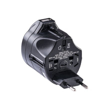 Load image into Gallery viewer, CyberPower TRA1A21U International Travel Adapter - VAC with USB - Type A, Type C, Type G, &amp; Type I Input Plugs, 1 USB Port(s) - 1 Amps , Black, 1YR Warranty