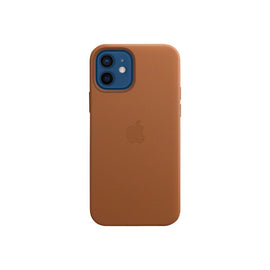 Apple Smartphone Case - For Apple iPhone 12, iPhone 12 Pro Smartphone - Saddle Brown - Leather