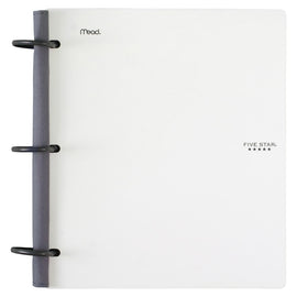 Five Star FiveStar Flex 1 - 12in Hybrid NoteBinder - Letter - 300 Sheets - 3-ring Binding - College/Quad Ruled - 8 1/2in x 11in - White Cover - Durable, Divider, Flexible, Opaque, TechLock Ring - 1Each