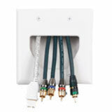Datacomm Recessed Low Voltage Faceplate