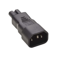 Load image into Gallery viewer, Eaton Tripp Lite Series IEC C14 to IEC C7 Power Cord Adapter - 7A, 125V, Black - Power connector adapter - IEC 60320 C14 to power IEC 60320 C7 - AC 100-250 V - 7 A - black - North America