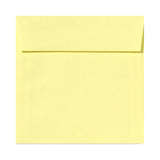 LUX Square Envelopes, 6 1/2in x 6 1/2in, Peel & Press Closure, Lemonade Yellow, Pack Of 50