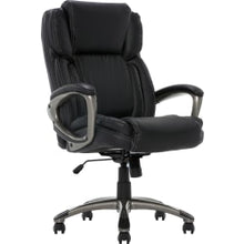 Load image into Gallery viewer, Serta Works Ergonomic Bonded Leather High-Back Office Chair, Midnight Black/Silver