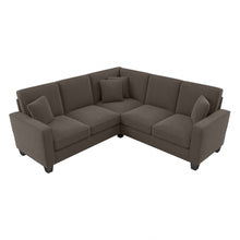 Load image into Gallery viewer, Bush Furniture Stockton 87inW L-Shaped Sectional Couch, Chocolate Brown, Standard Delivery