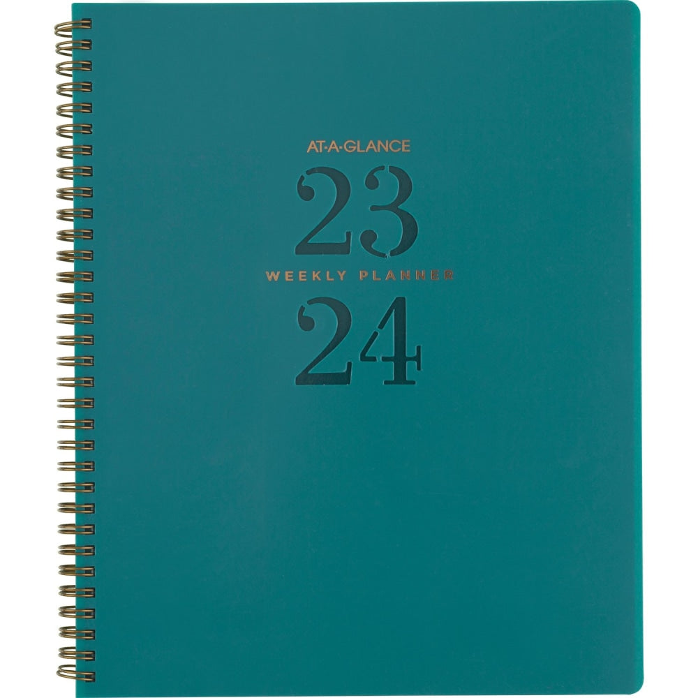 2023-2024 AT-A-GLANCE Signature Lite Academic Weekly/Monthly Planner, 8-1/2in x 11in, Maroon, July 2023 to June 2024, YP90LA12