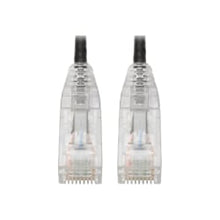 Load image into Gallery viewer, Tripp Lite Cat6 UTP Patch Cable (RJ45) - M/M, Gigabit, Snagless, Molded, Slim, Black, 7 ft. - 7 ft Category 6 Network Cable for Network Device, Printer, Photocopier, Router, Server, Computer, Modem, Switch - 28 AWG - Black