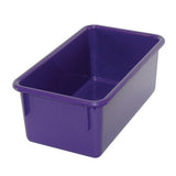 Stowaway Tray Without Lid, Medium Size, Purple, Pack Of 5