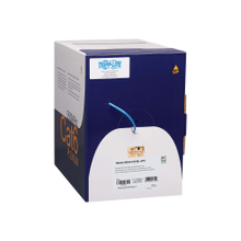 Load image into Gallery viewer, Tripp Lite Cat6 Gigabit Solid Core UTP Bulk Ethernet Cable CMP-LP 0.5A Plenum 100W PoE/PoE++ Blue 1000 ft. (304.8 m) - 1000 ft Category 6 Network Cable for Network Device, Computer, Router, Modem, Surveillance Camera - Bare Wire - Bare Wire