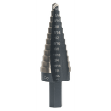 Load image into Gallery viewer, Cobalt Step Drills, 3/16 in-7/8 in, 12 Steps