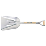 Aluminum Scoops, 18 in X 14 3/4 in Blade, 51 in White Ash Straight Handle