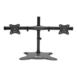 Eaton Tripp Lite Series Dual-Monitor TV Desktop Display Mount Stand Full Motion 13in- 27in Flat Screen Displays - Stand - full-motion - for 2 LCD displays - steel - black - screen size: 13in-27in - desktop