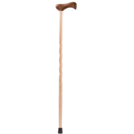 Brazos Walking Sticks Twisted Maple Walnut Wood Walking Cane, 40in, Natural