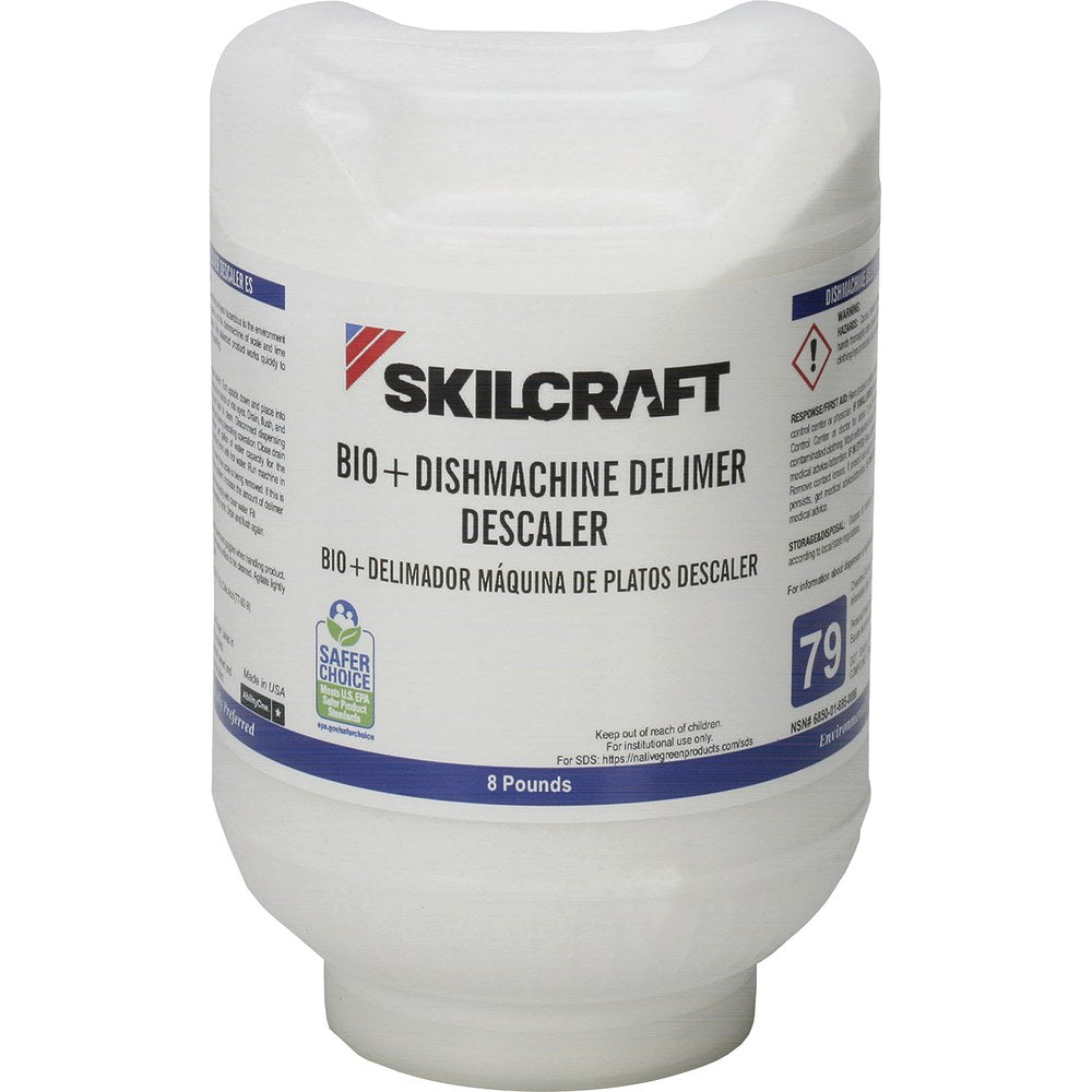 SKILCRAFT Delimer/Descaler - 128 oz  (8 lb) - Bottle - 2 / Box - White
