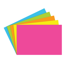 Load image into Gallery viewer, Top Notch Teacher Products Brite Blank Index Cards, 4in x 6in, Assorted Colors, 100 Cards Per Pack, Case Of 6 Packs