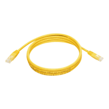 Load image into Gallery viewer, Tripp Lite 5ft Cat6 Gigabit Molded Patch Cable RJ45 M/M 550MHz 24AWG Yellow - 128 MB/s - 5 ft - Yellow