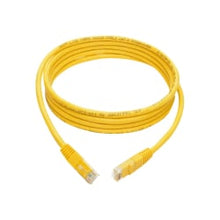 Load image into Gallery viewer, Tripp Lite 7ft Cat6 Gigabit Molded Patch Cable RJ45 M/M 550MHz 24AWG Yellow - 128 MB/s - 7 ft - Yellow