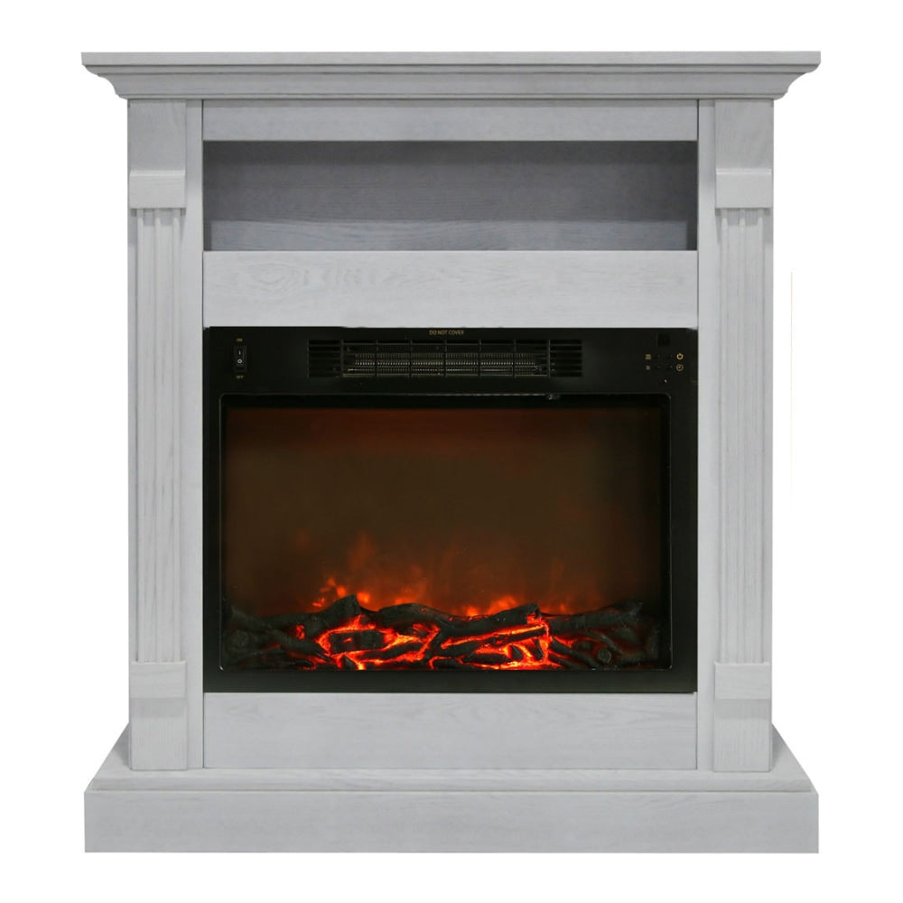 Cambridge Sienna Fireplace Mantel with Electronic Fireplace Insert - Indoor - Freestanding