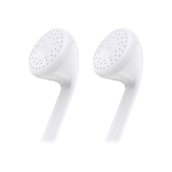 4XEM Premium Earbud Headphones With Microphone  For iPhone, iPod And iPad Devices, White