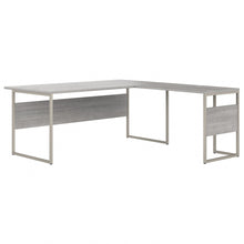 Load image into Gallery viewer, Bush Business Furniture Hybrid 72inW L-Shaped Corner Desk Table With Metal Legs, Platinum Gray, Standard Delivery
