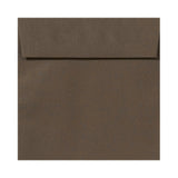LUX Square Envelopes, 5 1/2in x 5 1/2in, Peel & Press Closure, Chocolate Brown, Pack Of 50