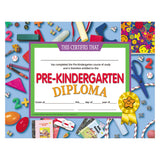 Hayes Pre-Kindergarten Diplomas, 8 1/2in x 11in, Multicolor, 30 Diplomas Per Pack, Bundle Of 6 Packs