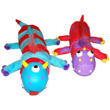 Inkology Bug Eye Pencil Pouches, 3in x 11-1/2in, Monster, Pack Of 6 Pouches