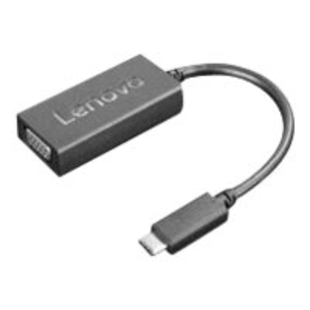 Lenovo - Adapter cable - 24 pin USB-C (M) to HD-15 (VGA) (F) - 1920 x 1200 (WUXGA) support - North America - CRU