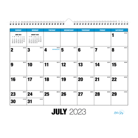 2023-2024 Blue Sky Classic Academic Monthly Wall Calendar, 15in x 12in, July 2023 to June 2024, 135556