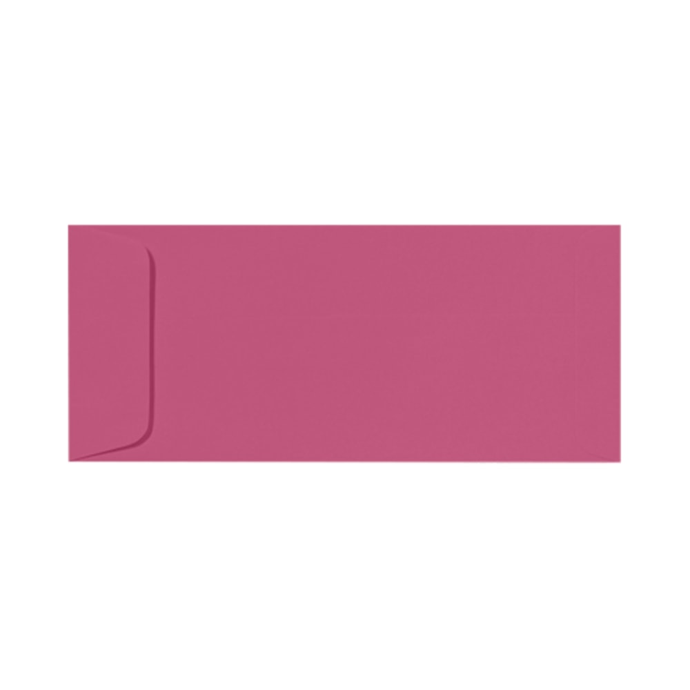 LUX Open-End Envelopes, #10, Peel & Press Closure, Magenta, Pack Of 250