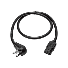 Load image into Gallery viewer, Eaton Tripp Lite Series Computer Power Cord, Right-Angle NEMA 5-15P to C13 - Heavy-Duty, 15A, 125V, 14 AWG, 3 ft. (0.91 m), Black - Power cable - NEMA 5-15P right-angled to power IEC 60320 C13 - 125 V - 15 A - 3 ft - black - North America