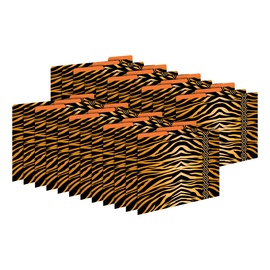 Barker Creek Tab File Folders, Letter Size, Tiger, Pack Of 24 Folders