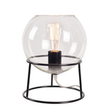 Kenroy Home Planet Accent Table Lamp, 10-3/16inH, Black/Clear