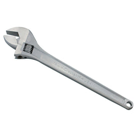 Chrome Adjustable Wrenches, 18 in Long, 2 1/16 in Opening, Chrome