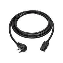 Load image into Gallery viewer, Eaton Tripp Lite Series Computer Power Cord, Right-Angle NEMA 5-15P to C13 - Heavy-Duty, 15A, 125V, 14 AWG, 10 ft. (3.05 m), Black - Power cable - NEMA 5-15P right-angled to power IEC 60320 C13 - 125 V - 15 A - 10 ft - black - North America