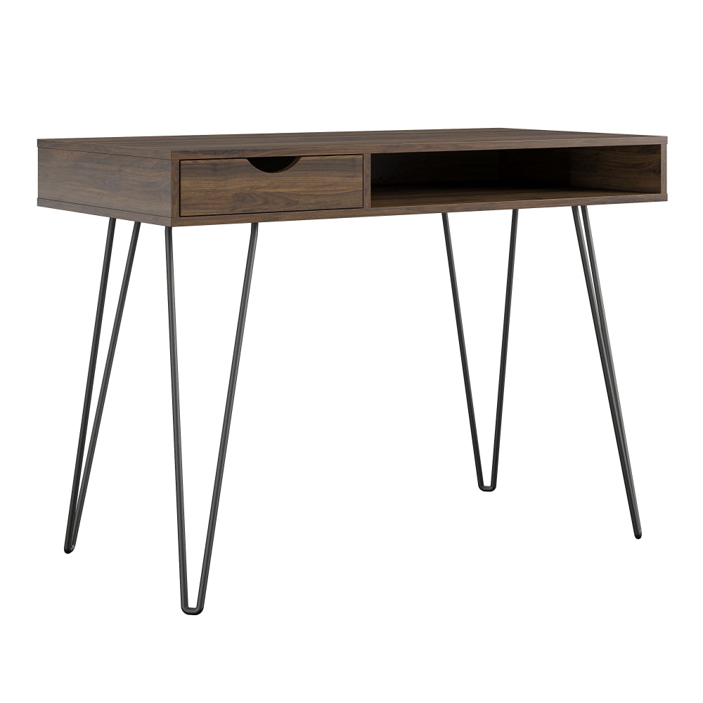 Ameriwood Home Concord 42inW Computer Desk With Storage, Walnut