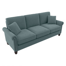 Load image into Gallery viewer, Bush Furniture Coventry 85inW Sofa, Turkish Blue Herringbone, Standard Delivery