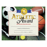 Hayes Athletic Award Certificates, 8 1/2in x 11in, Multicolor, 30 Certificates Per Pack, Bundle Of 6 Packs