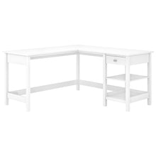 Load image into Gallery viewer, Bush Business Furniture Broadview 60inW L-Shaped Corner Desk With Storage, Pure White, Standard Delivery