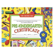 Load image into Gallery viewer, Hayes Pre-Kindergarten Certificates, 8 1/2in x 11in, Multicolor, 30 Certificates Per Pack, Bundle Of 6 Packs