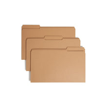 Load image into Gallery viewer, Smead 2-Ply Folders, 1/3 Cut, Legal Size, Kraft, Pack Of 50
