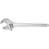 Chrome Adjustable Wrenches, 15 in Long, 1 11/16 in Opening, Chrome