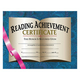 Hayes Reading Achievement Certificates, 8 1/2in x 11in, Beige/Blue, 30 Certificates Per Pack, Bundle Of 6 Packs