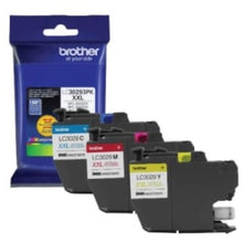 Load image into Gallery viewer, Brother LC3029 Cyan; Magenta; Yellow Super-High-Yield Ink Cartridges, Pack Of 3, LC30293PK