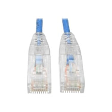 Load image into Gallery viewer, Tripp Lite Cat6 UTP Patch Cable (RJ45) - M/M, Gigabit, Snagless, Molded, Slim, Blue, 15 ft. - First End: 1 x RJ-45 Male Network - Second End: 1 x RJ-45 Male Network - 1 Gbit/s - Patch Cable - Gold Plated Connector - 28 AWG - Blue